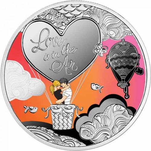 Stříbrná mince Love is Precious 1 OZ - plameňáci