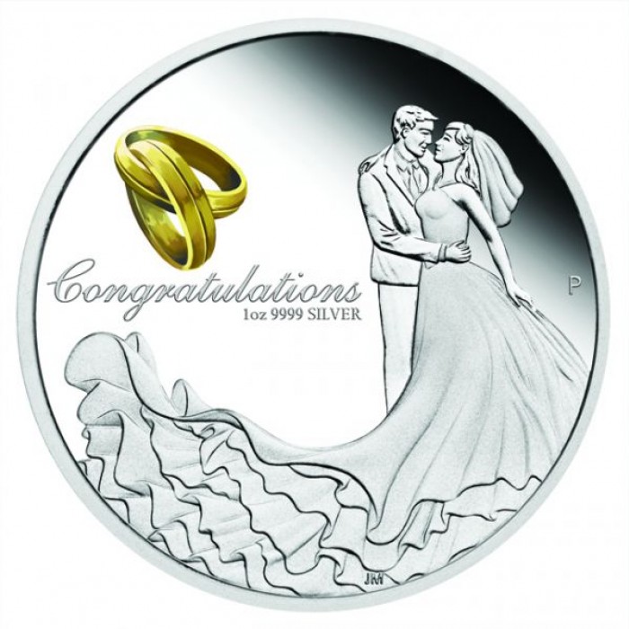 Stříbrná mince Wedding 1OZ - svatba