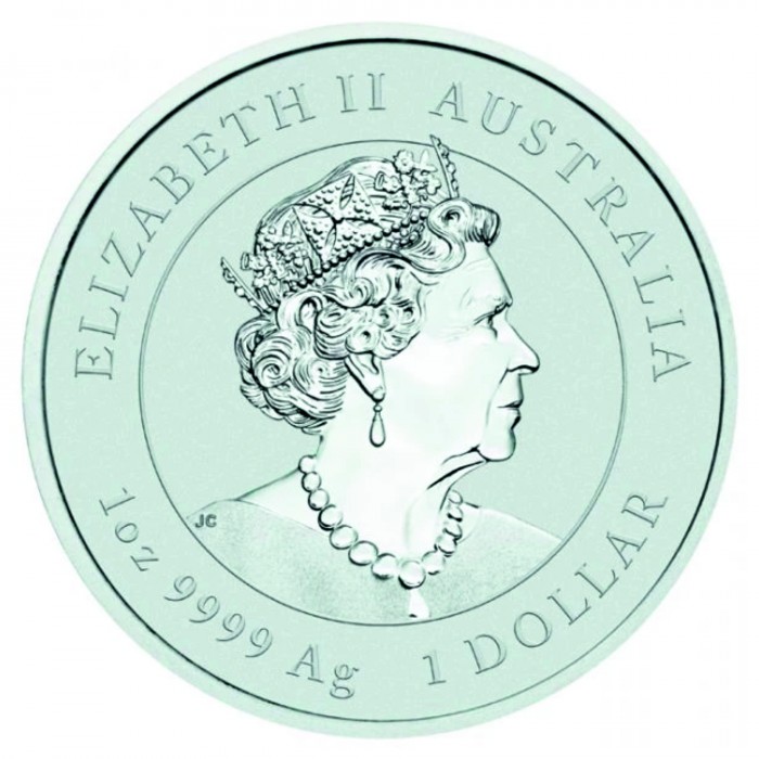Stříbrná mince pozlacená rok Králíka 1 OZ - Lunární série